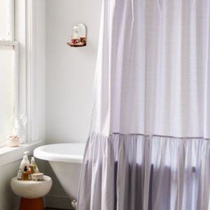 Urban Outfitters Overscale Ruffle Shower Curtain